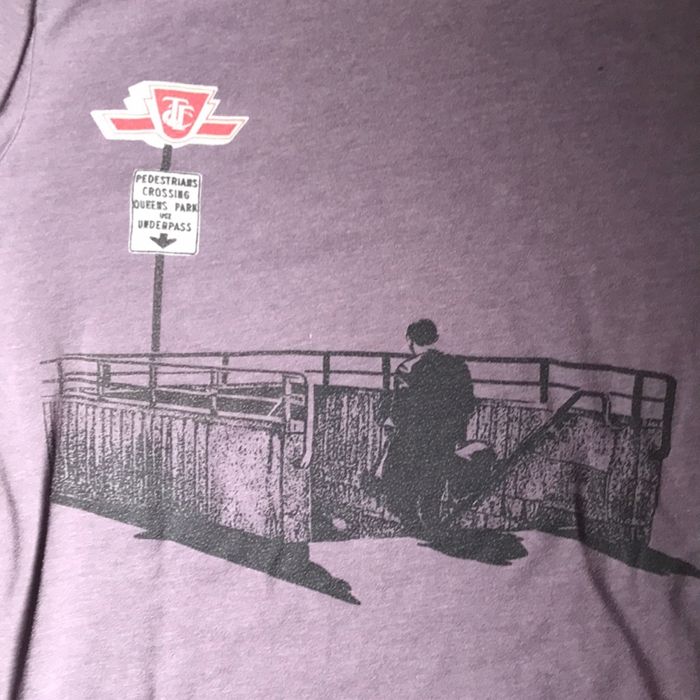 3/$20 🇨🇦 SPACING STORE Small Short Sleeve Tee TTC Toronto Commuter T-Shirt - Picture 4 of 6